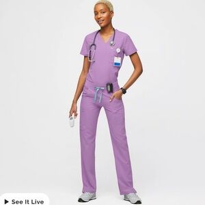 Figs Women's Purple Scrub Pants